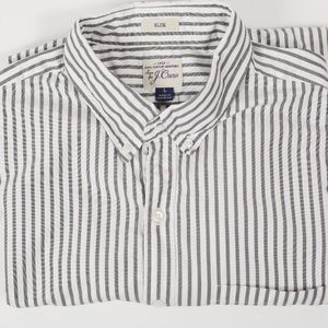 💥 J.Crew Shirts - J.Crew Slim 2 ply cotton stripe